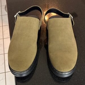 Dr. Martens Sling Backs Suede Slip-On Loafers
